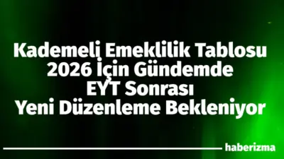 Türkiye’de milyonlarca çalışanın merakla beklediği kademeli emeklilik düzenlemesi, 2026 yılı
