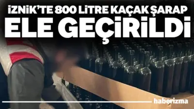 Bursa’nın İznik ilçesinde bir iş yerinde yüklü miktarda kaçak alkol
