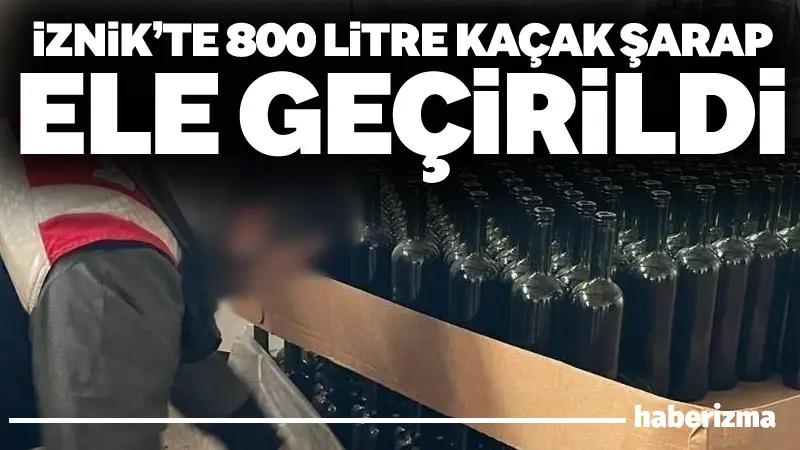 Bursa’nın İznik ilçesinde bir iş yerinde yüklü miktarda kaçak alkol