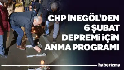 CHP İnegöl İlçe Başkanlığı 6 Şubat 2023 tarihinde Kahramanmaraş merkezli