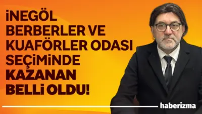 İnegöl Berberler ve Kuaförler Odası üyeleri sandık başına giderek yeni