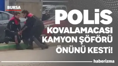 Bursa’da polis ekiplerinin ’dur’ ihtarına uymayarak kaçan şüpheli araç, kovalamaca