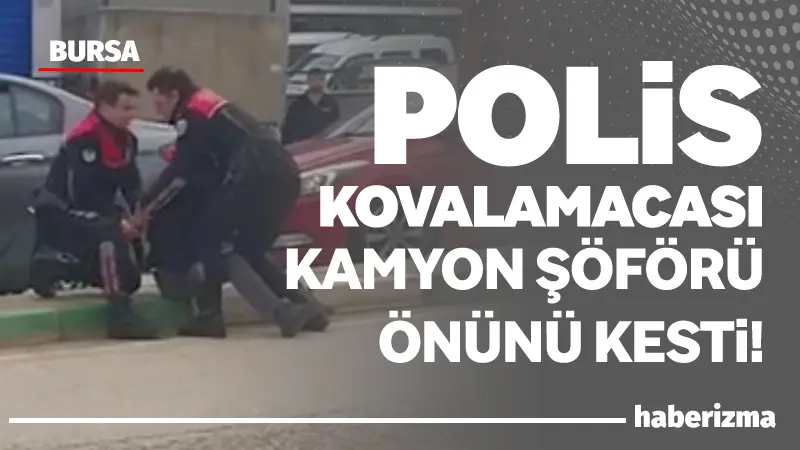 Bursa’da polis ekiplerinin ’dur’ ihtarına uymayarak kaçan şüpheli araç, kovalamaca
