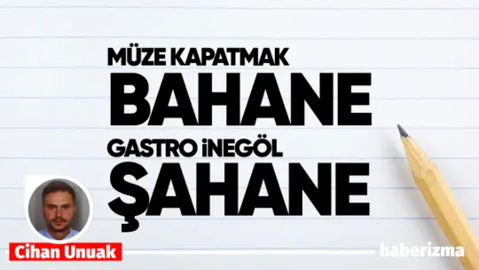 Değerli Okuyucularım İnegöl’ün en büyük sıkıntılarından biri, kent bilincinin ve