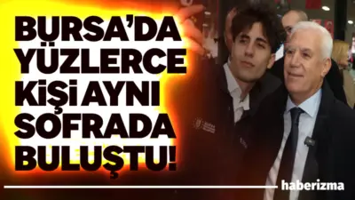 Bursa Büyükşehir Belediye Başkanı Mustafa Bozbey, Mimarsinan Mahallesi’nde düzenlenen iftar