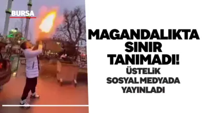 Bursa’nın Nilüfer ilçesinde bir şahıs, cadde ortasında pompalı tüfekle havaya