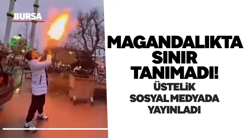 Bursa’nın Nilüfer ilçesinde bir şahıs, cadde ortasında pompalı tüfekle havaya