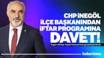 CHP İnegöl İlçe Başkanı Zemci Şahin, Ramazan ayı boyunca Bursa