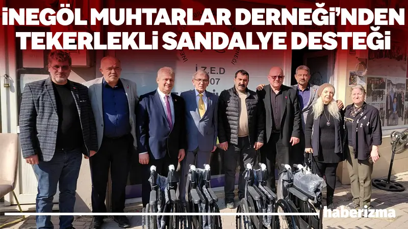 İnegöl Muhtarlar Derneği Başkanı Eyüp Arslan, muhtarların katkılarıyla temin edilen