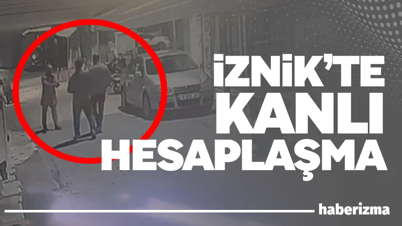 Bursa’nın İznik ilçesinde gece yarısı yaşanan silahlı saldırı, güvenlik kamerasına