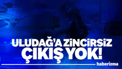 Bursa’da sabah saatlerinde etkili olan yoğun kar yağışıyla birlikte Uludağ