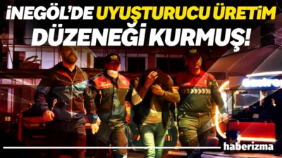 Bursa İl Jandarma Komutanlığı ekiplerince İnegöl ilçesinde bir eve düzenlenen