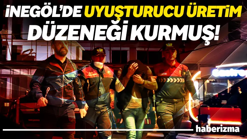 Bursa İl Jandarma Komutanlığı ekiplerince İnegöl ilçesinde bir eve düzenlenen