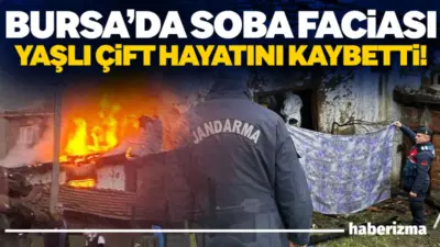 Bursa’nın Orhaneli ilçesinde sabahın erken saatlerinde çıkan yangın, yaşlı çiftin