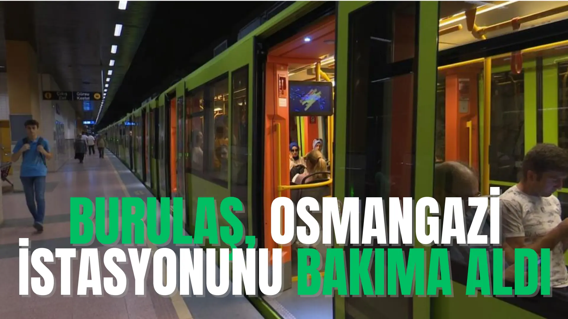 Bursa Büyükşehir Belediyesi iştiraklerinden BURULAŞ, Osmangazi İstasyonu’nda tespit edilen su