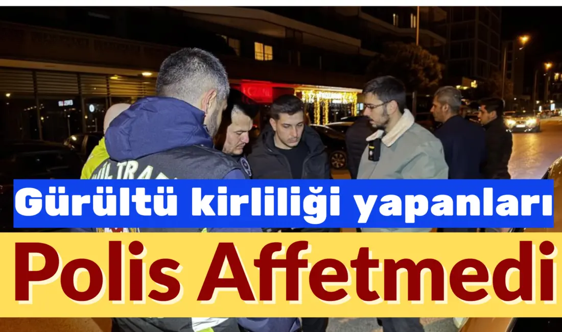 Bursa’nın en lüks semtinde araçlarla müzik yayını, abart egzoz ve