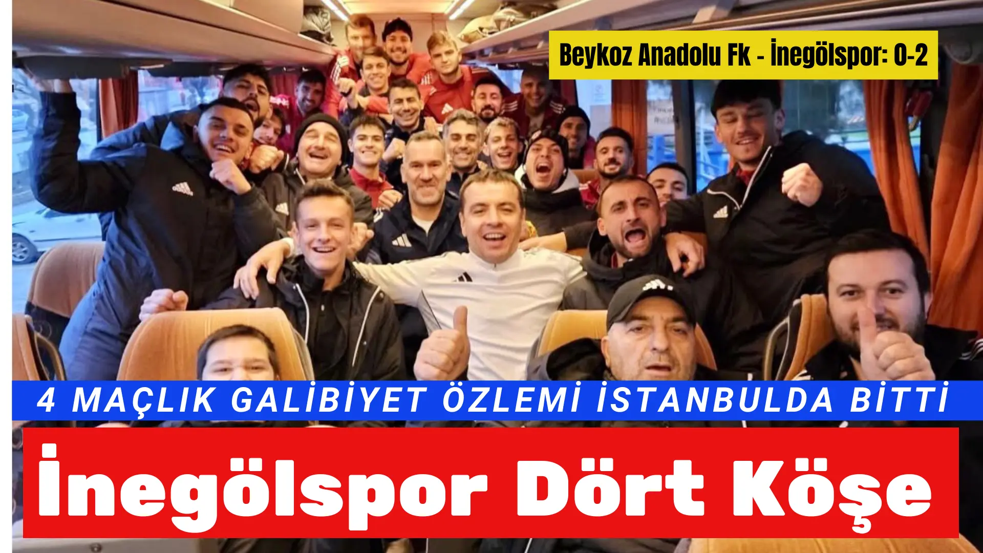 Sultansu İnegölspor 4 haftalık galbiyet özlemini İstanbulda dindirmeyi başardı.Beykoz Anadolu