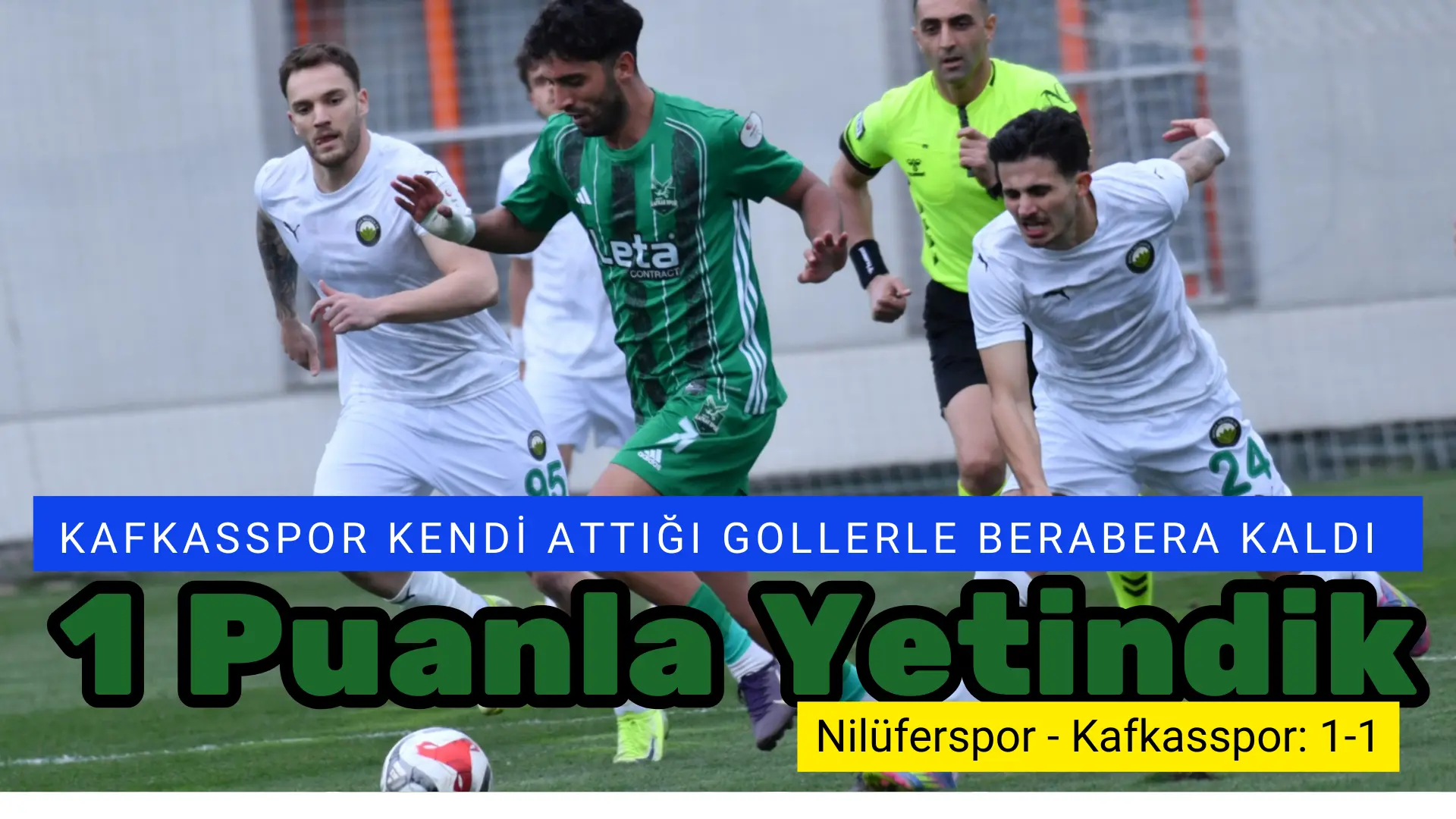 Grubunda lider Kafkasspor bugün Bursa takımlarından Nilüferspora konuk oldu. Maçın