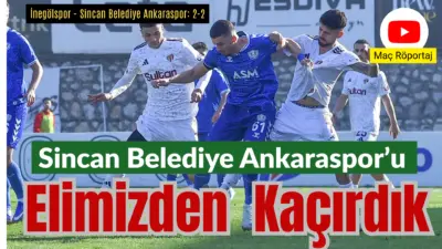 2.lig Beyaz gurupta playof mücadelesi veren Sultansu İnegölspor sahasında Sincan