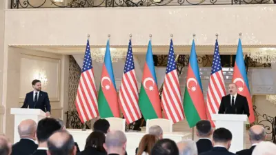 ABD Başkan Yardımcısı James David Vance, Azerbaycan Cumhurbaşkanı İlham Aliyev
