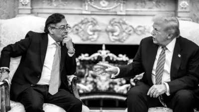 ABD Başkanı Donald Trump, Kolombiya Devlet Başkanı Gustavo Petro ile