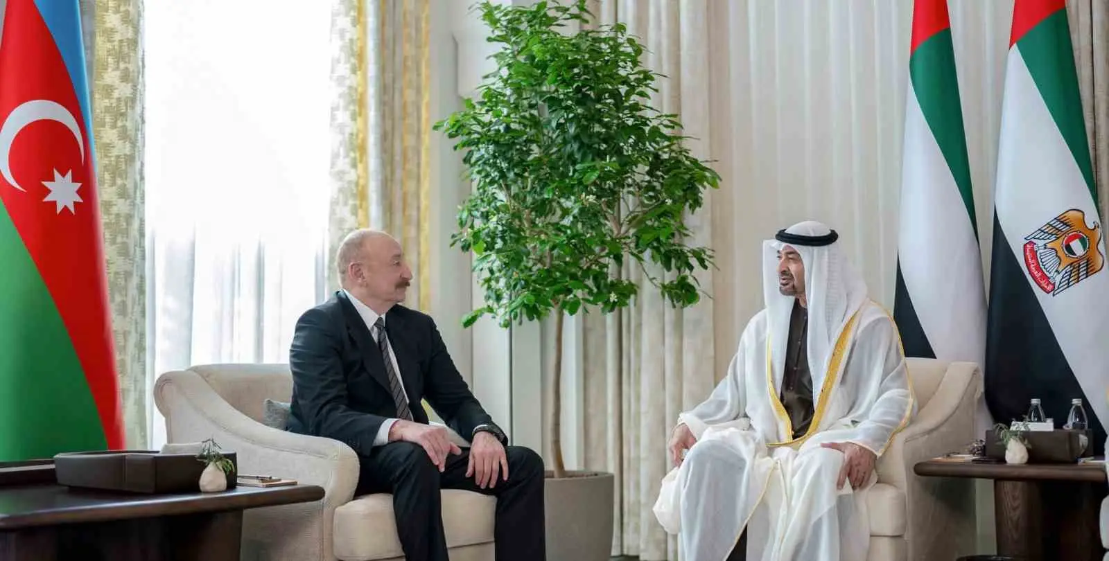 Azerbaycan Cumhurbaşkanı İlham Aliyev, Birleşik Arap Emirlikler (BAE) Devlet Başkanı