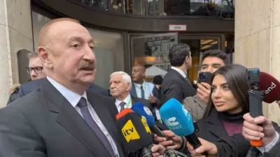 Azerbaycan Cumhurbaşkanı İlham Aliyev, Münih Güvenlik Konferansı’nda Azerbaycan’lı televizyon kanallarına