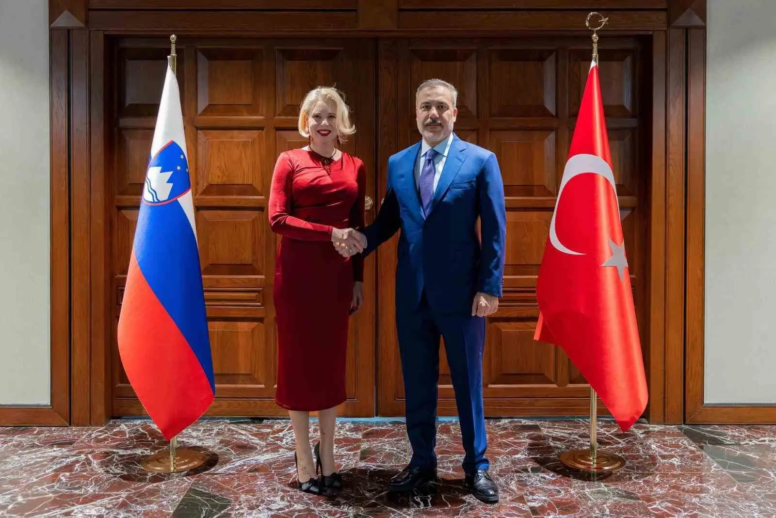 Dışişleri Bakanı Hakan Fidan, Slovenya Ulusal Meclisi Başkanı Urşka Zupançiç