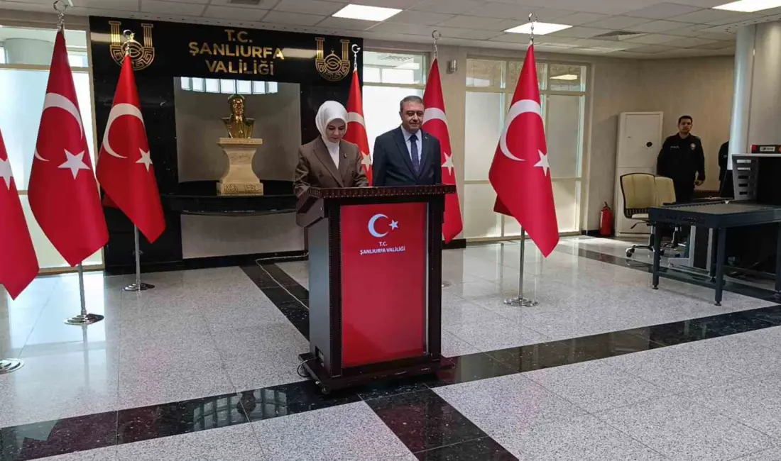 Şanlıurfa’ya gelen Aile ve Sosyal Hizmetler Bakanı Mahinur Özdemir Göktaş,