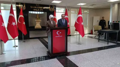 Şanlıurfa’ya gelen Aile ve Sosyal Hizmetler Bakanı Mahinur Özdemir Göktaş,