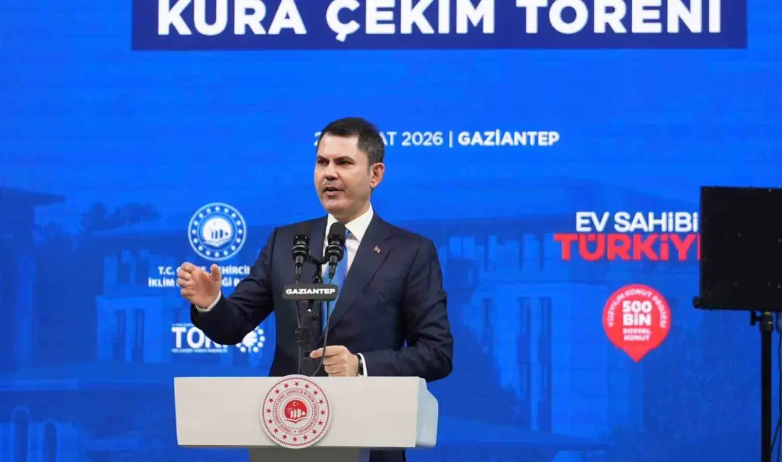 Çevre, Şehircilik ve İklim Değişikliği Bakanı Murat Kurum, Gaziantep’te katıldığı