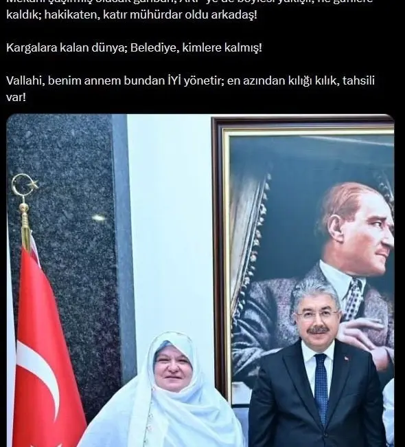 Eskişehir Mihalgazi Belediye Başkanı Zeynep Güneş’e kılık kıyafeti üzerinden hakaret