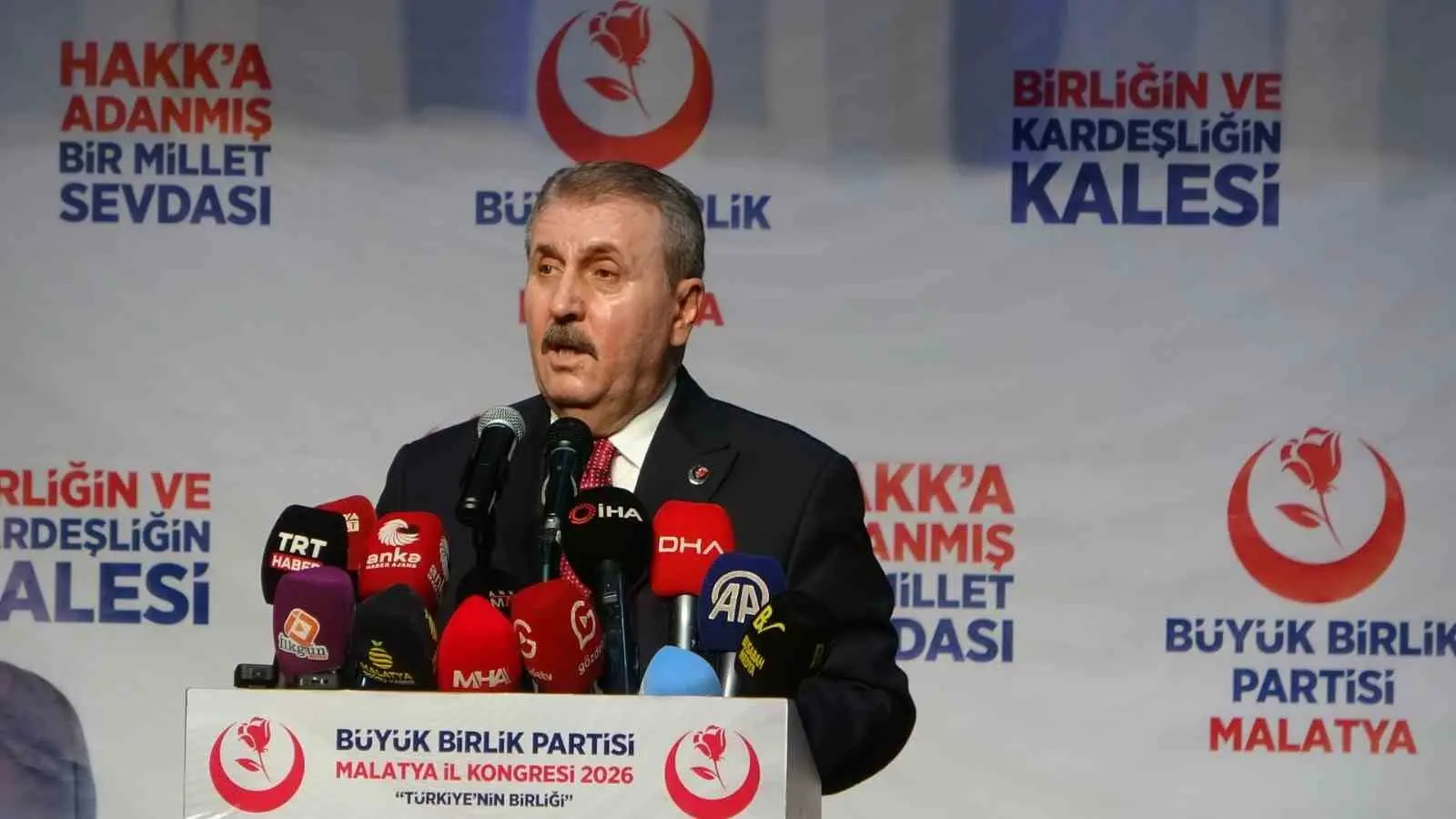 Büyük Birlik Partisi (BBP) Genel Başkanı Mustafa Destici, partisinin Malatya