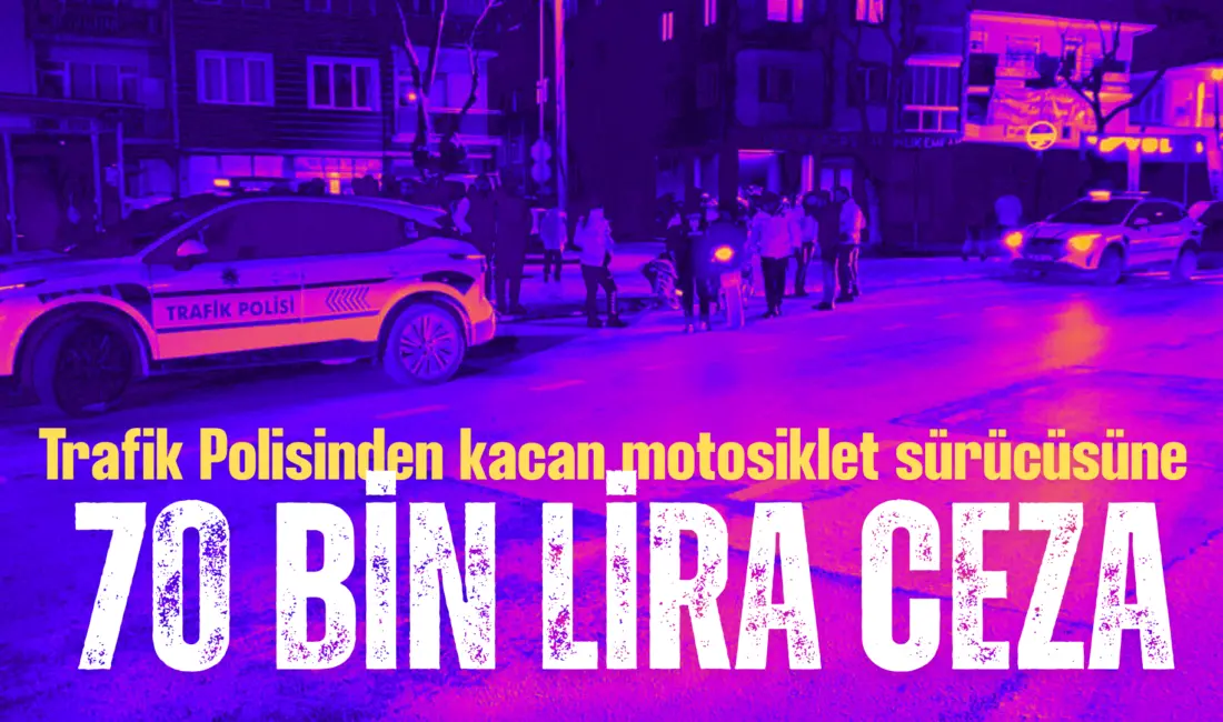 Bursa’nın İnegöl ilçesinde polisin dur ihtarına uymayan sürücü kovalamaca sonucu