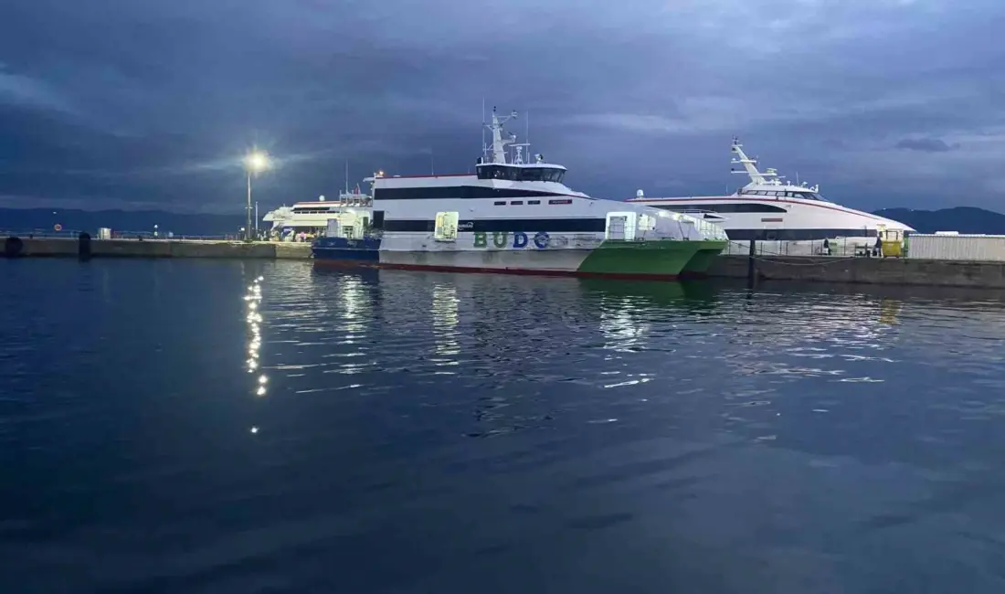 Bursa Deniz Otobüslerinin (BUDO) yarınki bazı seferleri olumsuz hava şartları