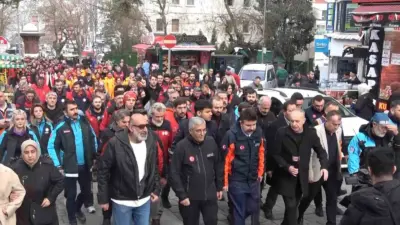Bursa’da AFAD gönüllüleri ve yaklaşık 30 akredite arama kurtarma ekibi,