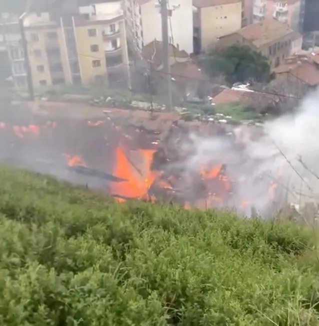 Bursa’nın Gemlik ilçesinde çıkan ev yangını korku dolu anlara neden