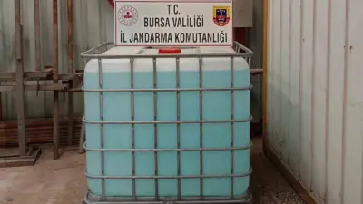 Bursa İl Jandarma Komutanlığınca, kaçak ve sahte alkol üretimi ile