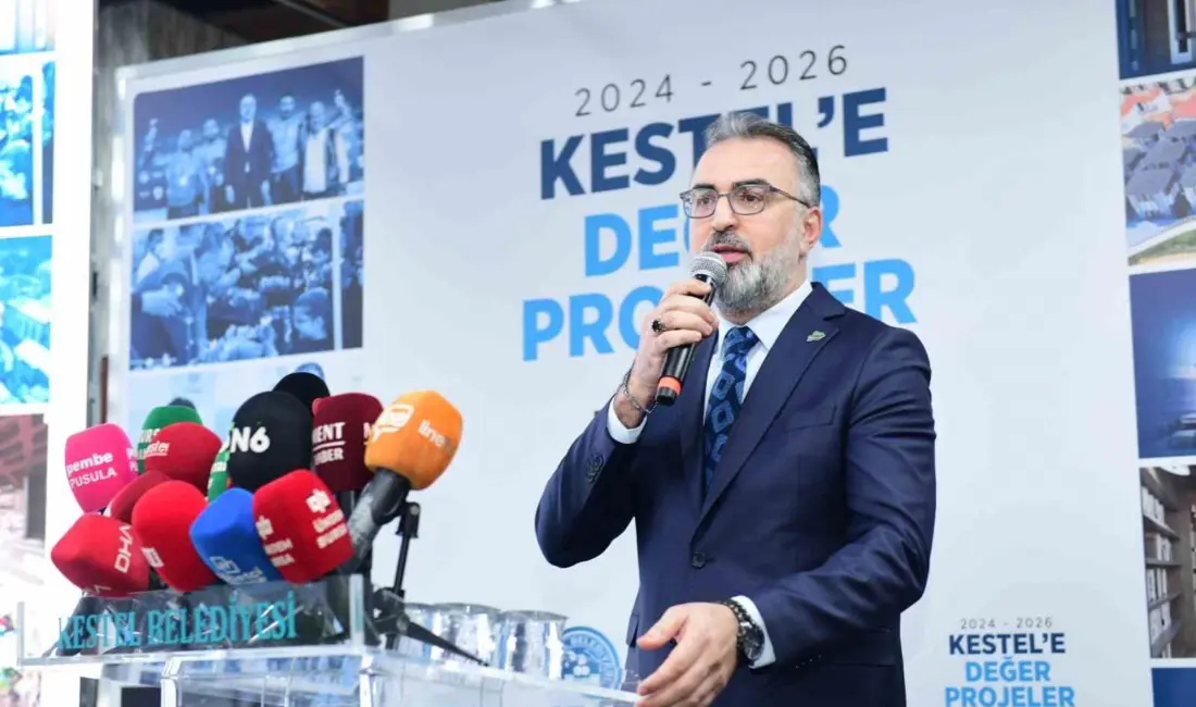Kestel Belediye Başkanı Ferhat Erol, “Kestel’e Değer” başlığıyla düzenlediği basın