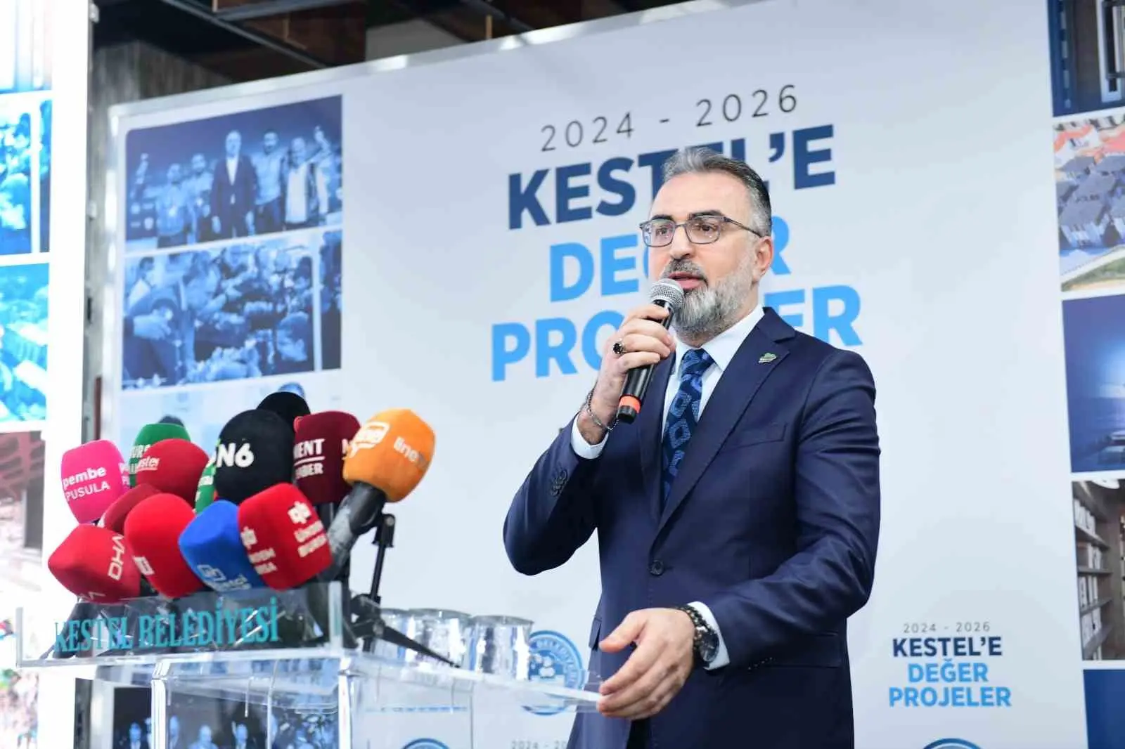 Kestel Belediye Başkanı Ferhat Erol, “Kestel’e Değer” başlığıyla düzenlediği basın