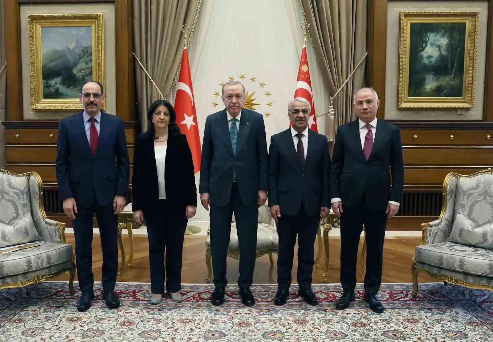 Cumhurbaşkanı Recep Tayyip Erdoğan, DEM Parti heyetini kabul etti. Cumhurbaşkanı