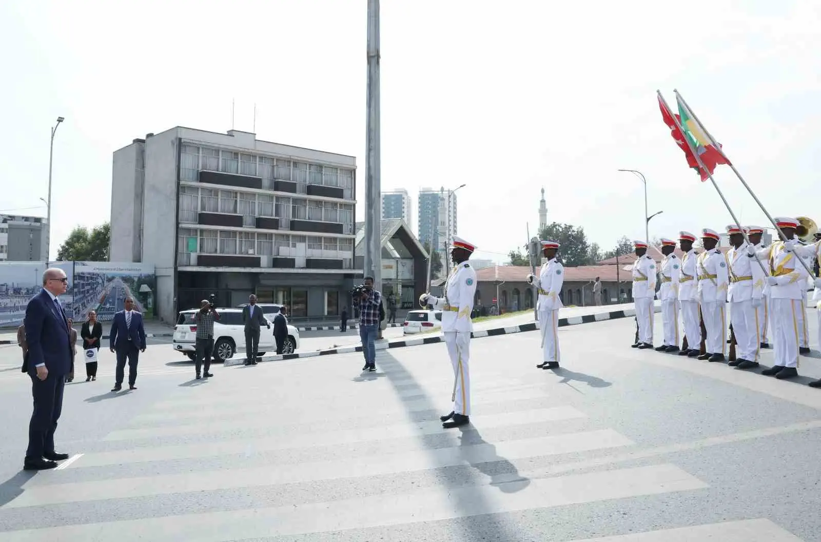 Cumhurbaşkanı Recep Tayyip Erdoğan, resmi ziyarette bulunmak üzere geldiği Etiyopya’nın