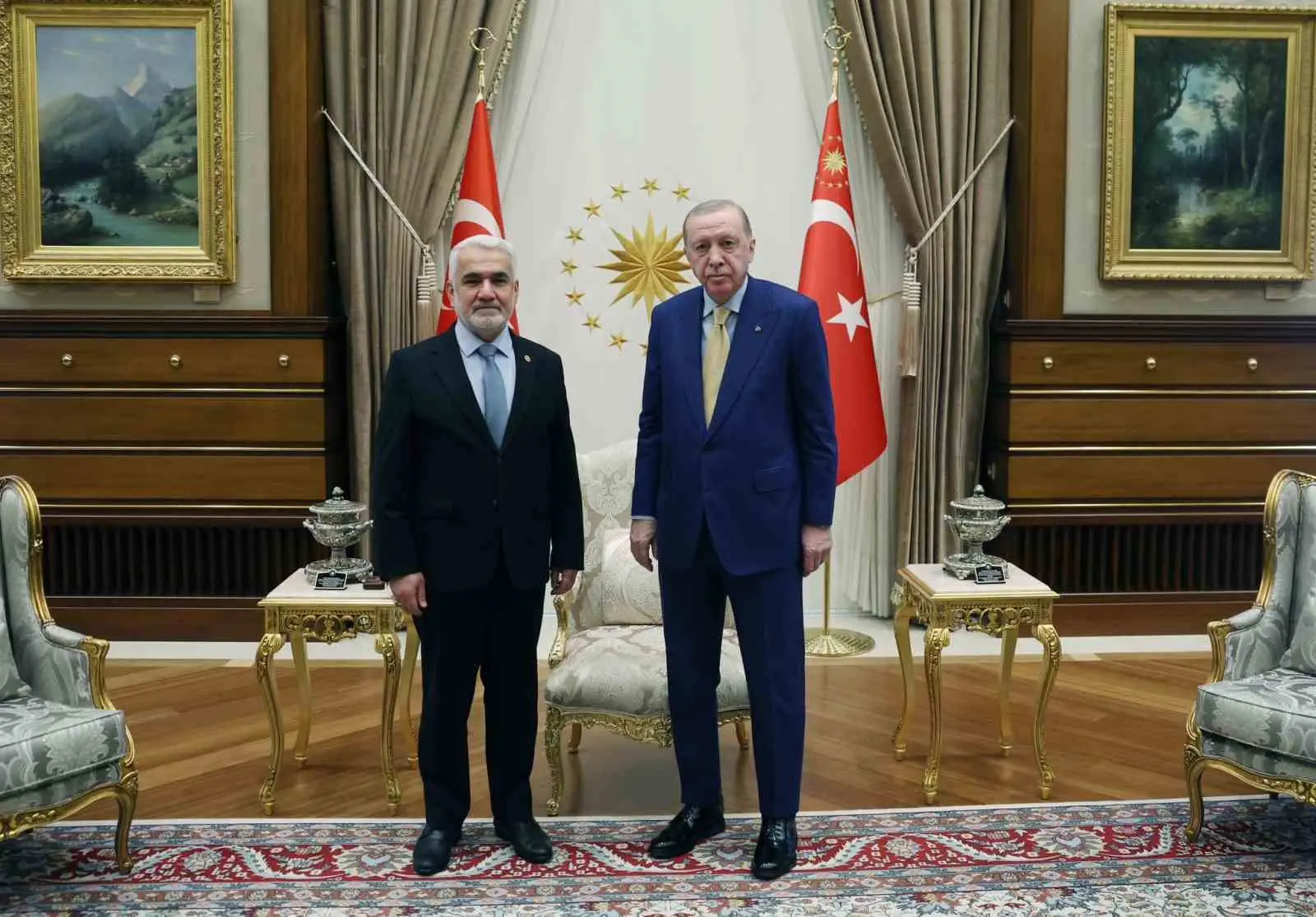 Cumhurbaşkanı Recep Tayyip Erdoğan, HÜDA PAR Genel Başkanı Zekeriya Yapıcıoğlu’nu