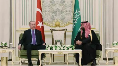 Cumhurbaşkanı Recep Tayyip Erdoğan ile Suudi Arabistan Veliaht Prensi Muhammed