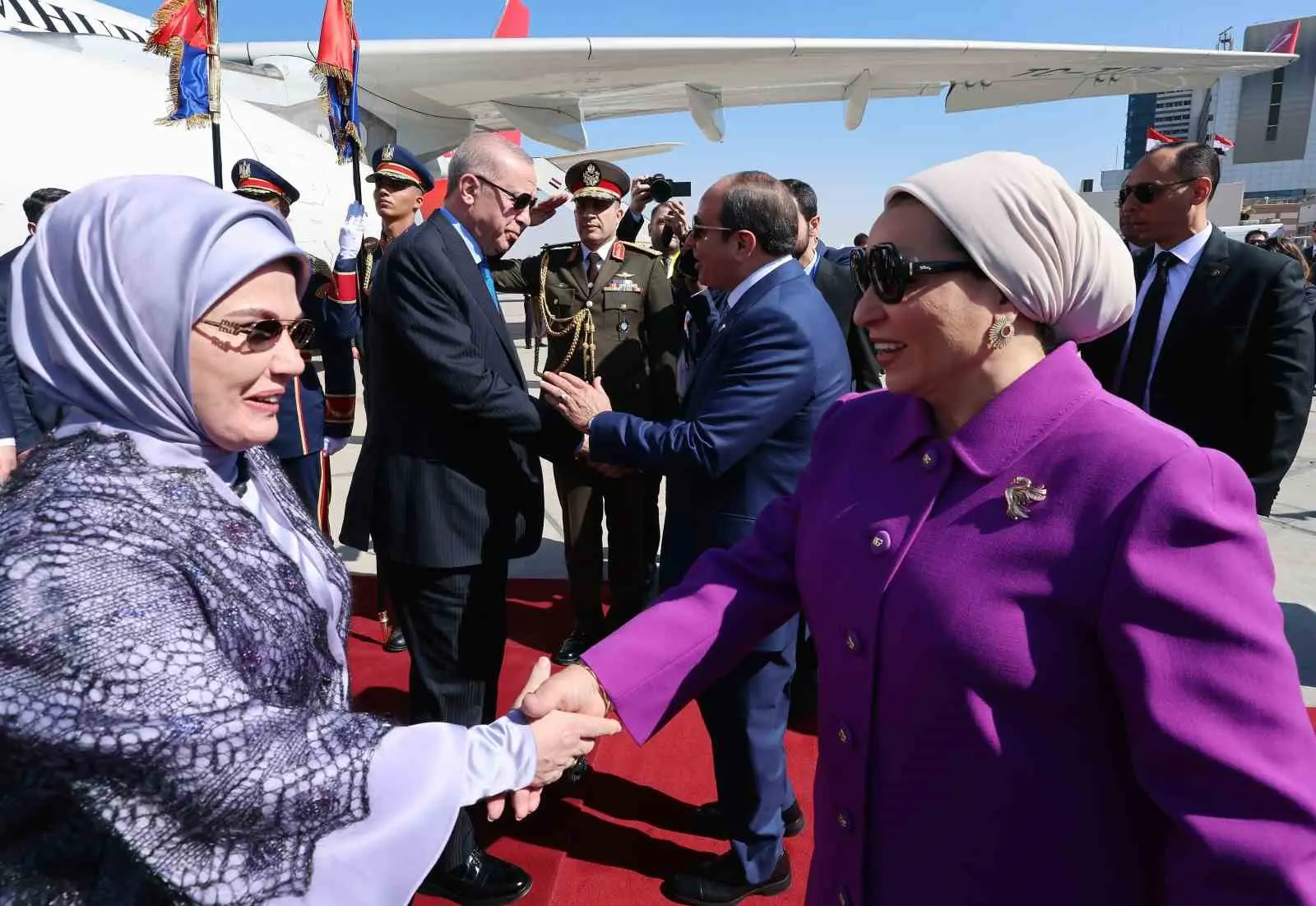 Cumhurbaşkanı Recep Tayyip Erdoğan, Suudi Arabistan temaslarının ardından geldiği Kahire