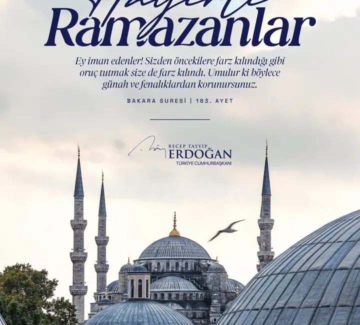 Cumhurbaşkanı Recep Tayyip Erdoğan, “Ramazan-ı Şerif’in milletimiz, İslam alemi ve