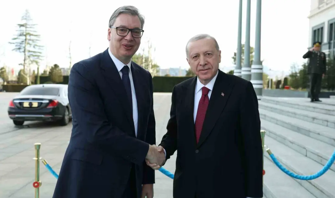 Cumhurbaşkanı Recep Tayyip Erdoğan, Sırbistan Cumhurbaşkanı Aleksandar Vucic ile Cumhurbaşkanı