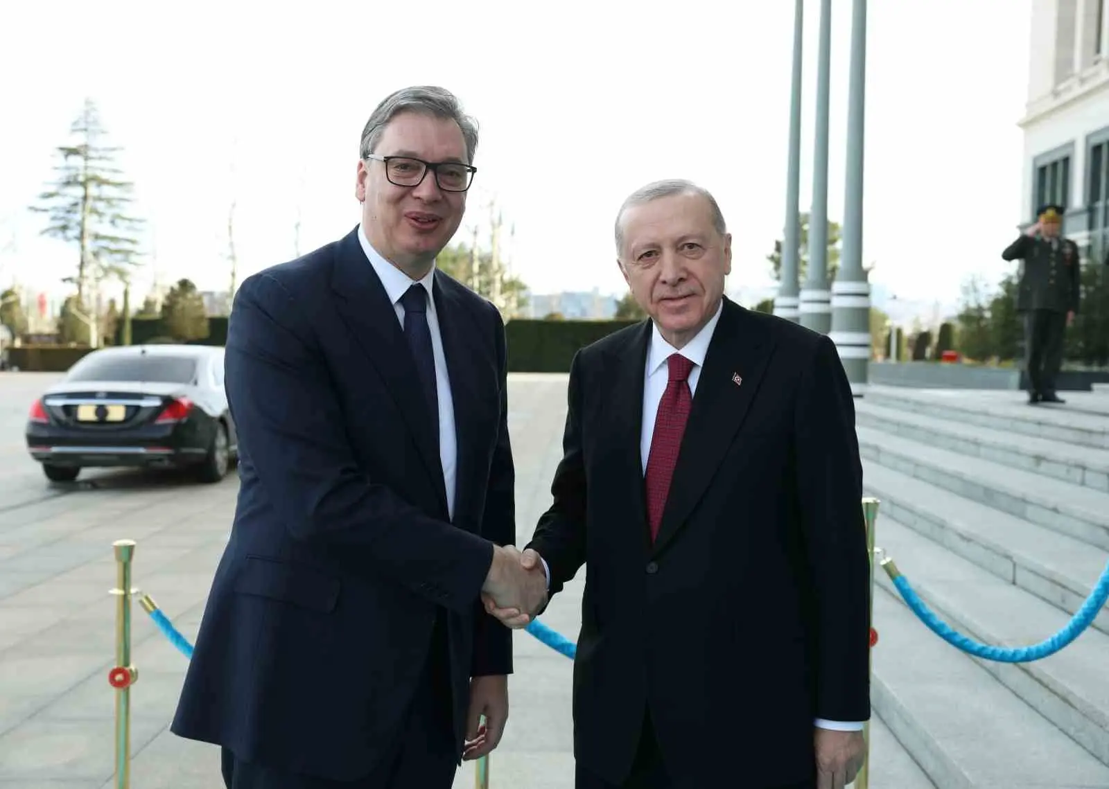 Cumhurbaşkanı Recep Tayyip Erdoğan, Sırbistan Cumhurbaşkanı Aleksandar Vucic ile Cumhurbaşkanı