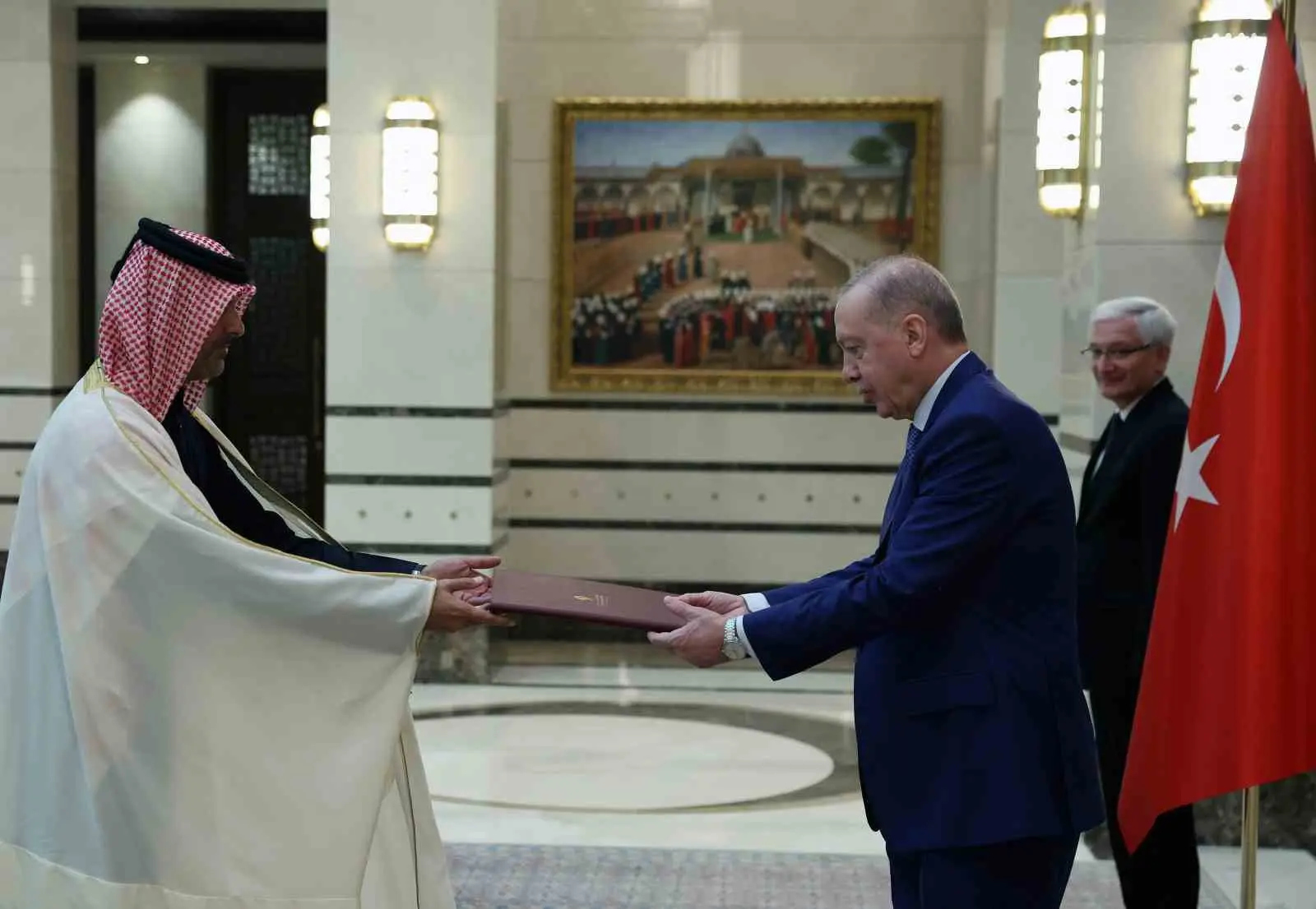 Cumhurbaşkanı Recep Tayyip Erdoğan, İtalya, Arjantin ve Katar büyükelçilerini kabul