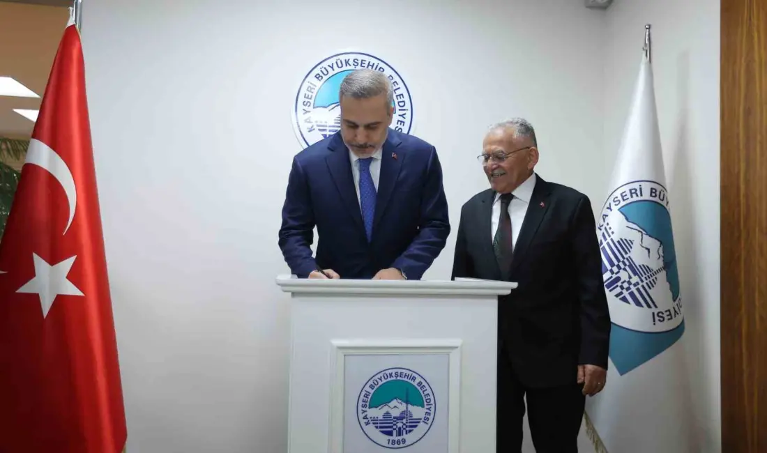 Dışişleri Bakanı Hakan Fidan, bir dizi temaslarda bulunmak üzere Kayseri’ye